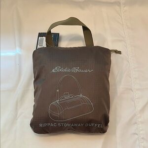 Eddie Bauer Brown Rippac Duffel Bag
